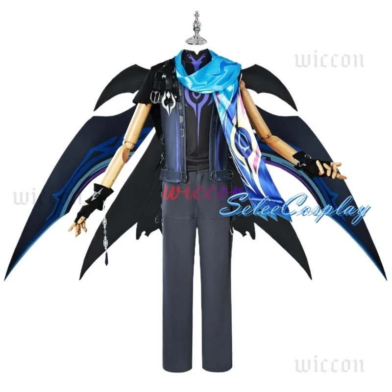 Nuovo gioco Genshin Impact Ororon Costume cosplay Parrucca Uniformi di moda Set completo Set di abbigliamento per giochi di ruolo per feste di carnevale maschile