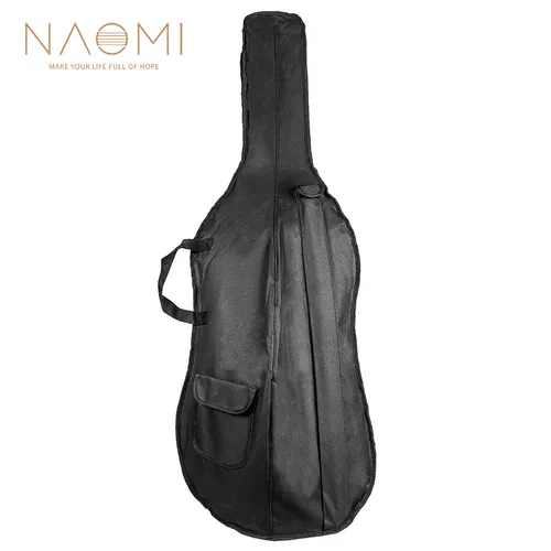 NAOMI portátil 1/8 1/4 1/2 3/4 4/4 violonchelo bolsa suave funda tamaño completo violonchelo Gig Bag bolsa de violonchelo duradera