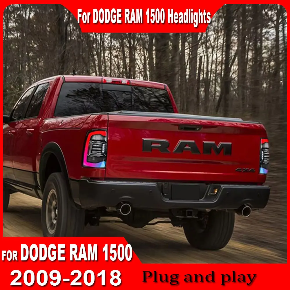

Автомобильные светодиодные задние фонари для Dodge RAM1500 2009-2018 RAM 2500 2013-2018 RGB Animation Задние фонари Светодиодные задние фонари в сборе 2 шт.
