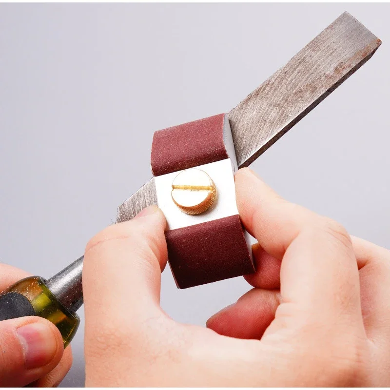 Hand Sanding Block Sandpaper Holder Dry Wet Corner Edge Finishing Tool for Leather Wood Beechwood Burnishing Polishing Block
