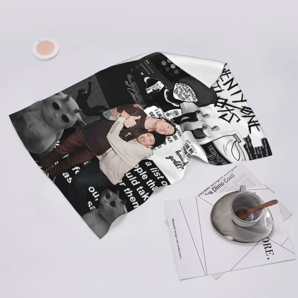 Custom Twenty One Pilots (10) Toalla suave para la cara Toallas de algodón para baño de piscina de secado rápido absorbentes