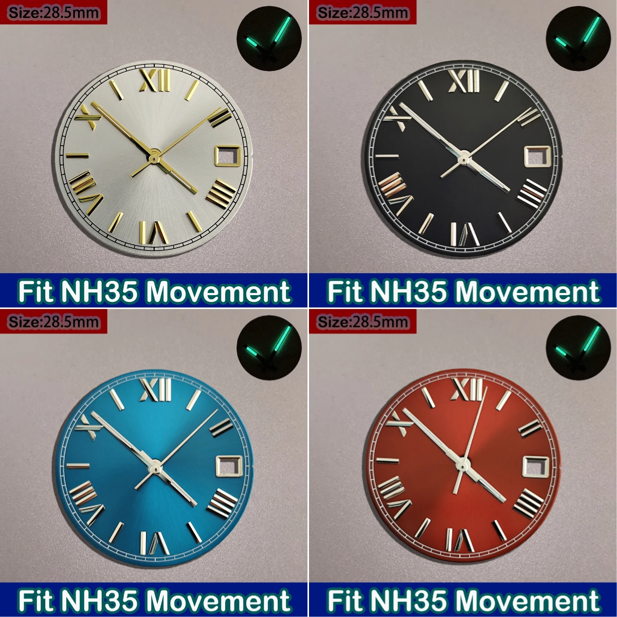 NH35 28.5Mm Dial Da…