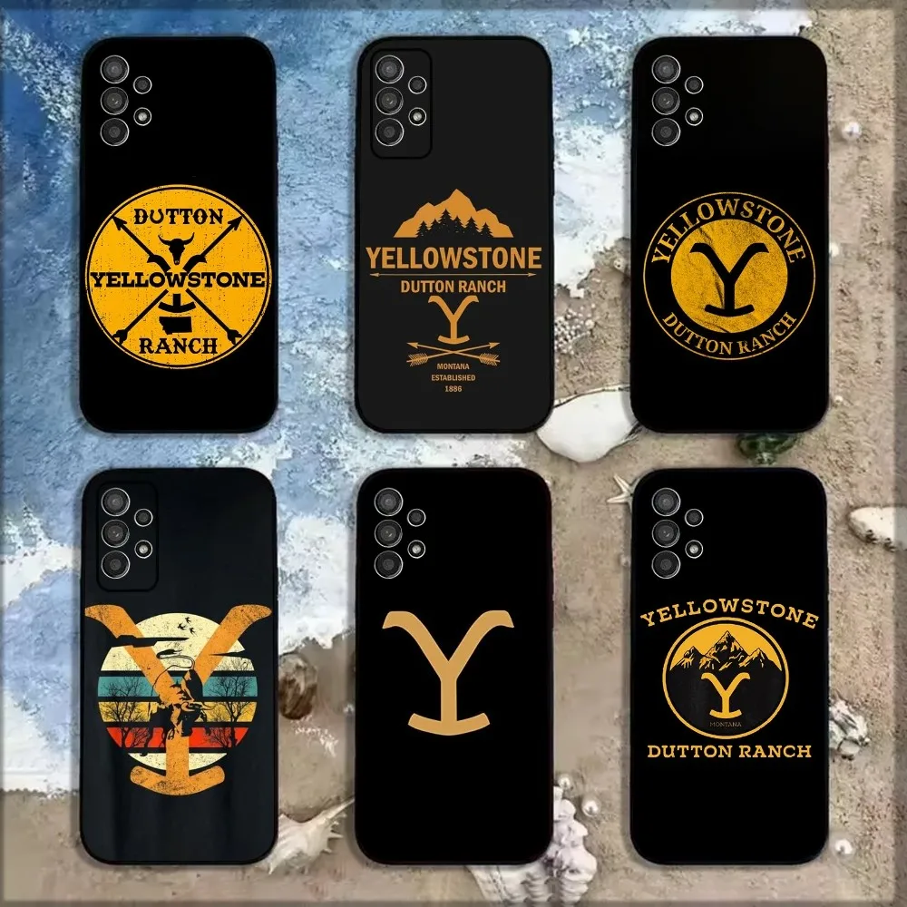 

G-Yellowstone TV Series Phone Case For Samsung Galaxy A13,A21s,A22,A31,A32,A52,A53,A71,A80,A91 Soft Black Shell