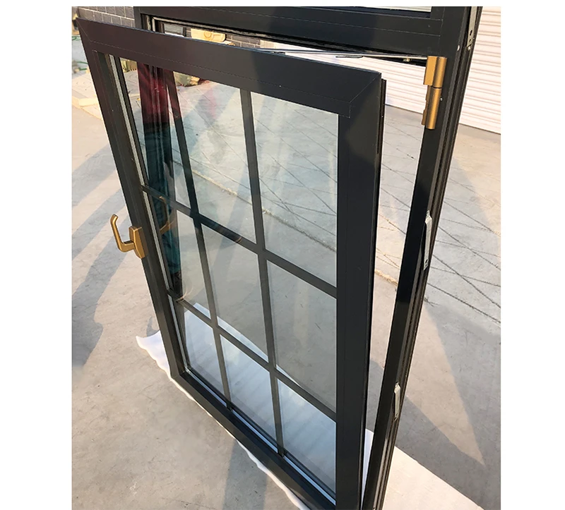 Aluminum Tilt Turn Windows Push Out Replacement Casement Window