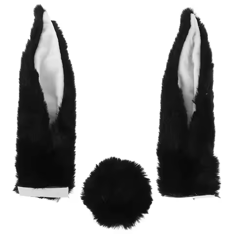 1Set Removable Rabbit Ears Decor for Female Motorcycle Scooter Ski Helmets Funny Unique Stylish Riding Accessory