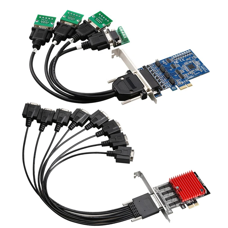 

Riser card pci express PCI-E Sata Adapter 8-Ports PCIE Serial Expansion card Serial port Controller Card Extender PCIe Converter