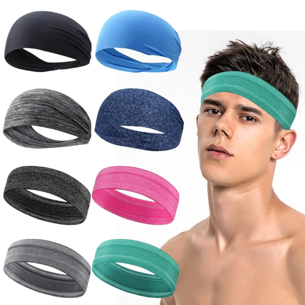 

Elastic Sports Headband Anti-slip Sweat Absorption Headdress Sweat Hair Head Band Breathable Running Sweatband for Yoga Biking