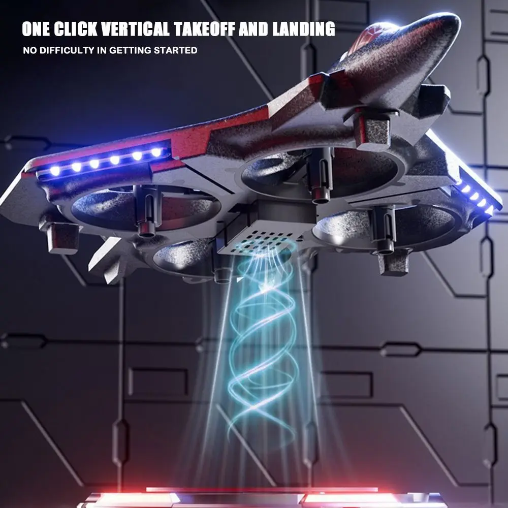 الإبداعية 2.4 جيجا هرتز رغوة طائرة التحكم عن بعد مقاوم للماء تحطم المقاومة رغوة RC طائرات حيلة لفة كول ضوء RC طائرة مقاتلة #5