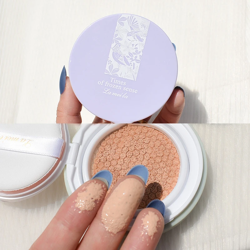 [Lameila Air Cushion BB Cream Coverage Waterproof Foundation 3 Colors Lightweight Breathable Concealer For Flawless Skin Makeup