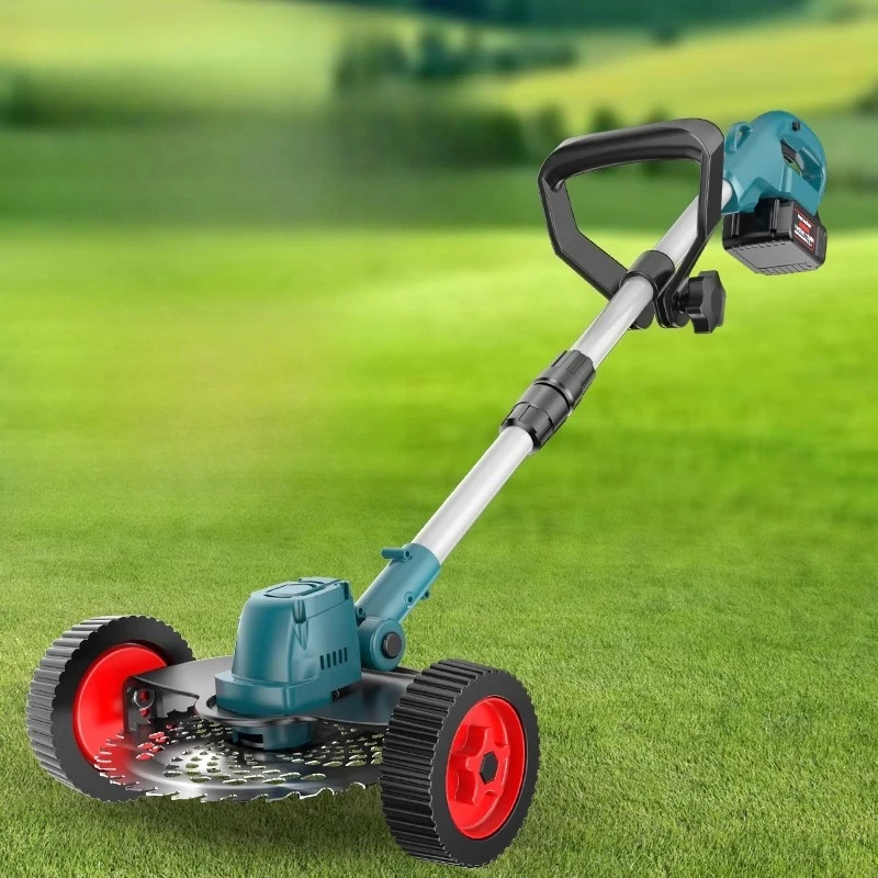 Household Small Lawn Mower, Rechargeable Lawn Mower, Lithium Battery Garden Lawn Mower Artifact