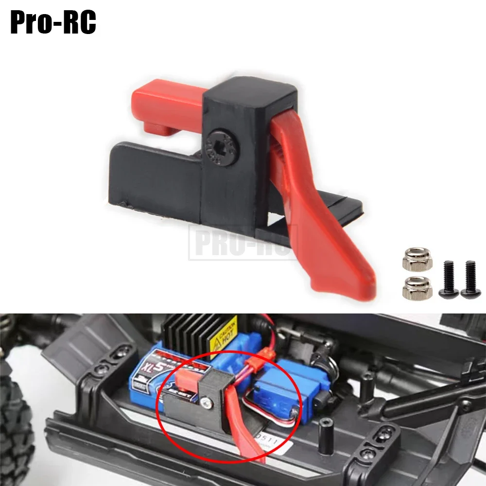 1 pçs esc fácil start gatilho interruptor de alimentação plástico para 1/10 rc rastreador carro traxxas trx4 TRX-4 t4 peças