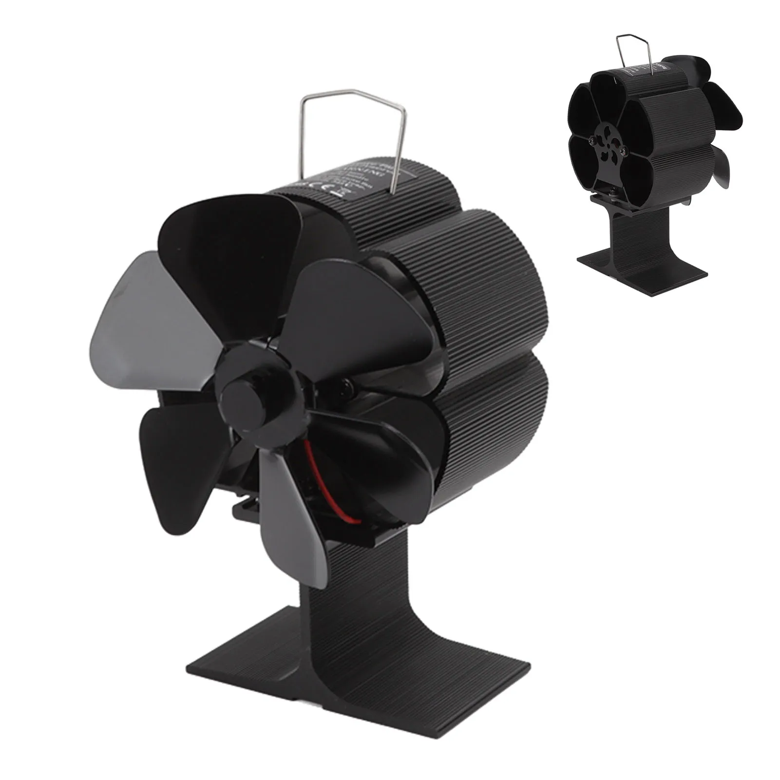 Ventola della stufa alimentata a calore 6 pale ventola della stufa silenziosa per la stanza