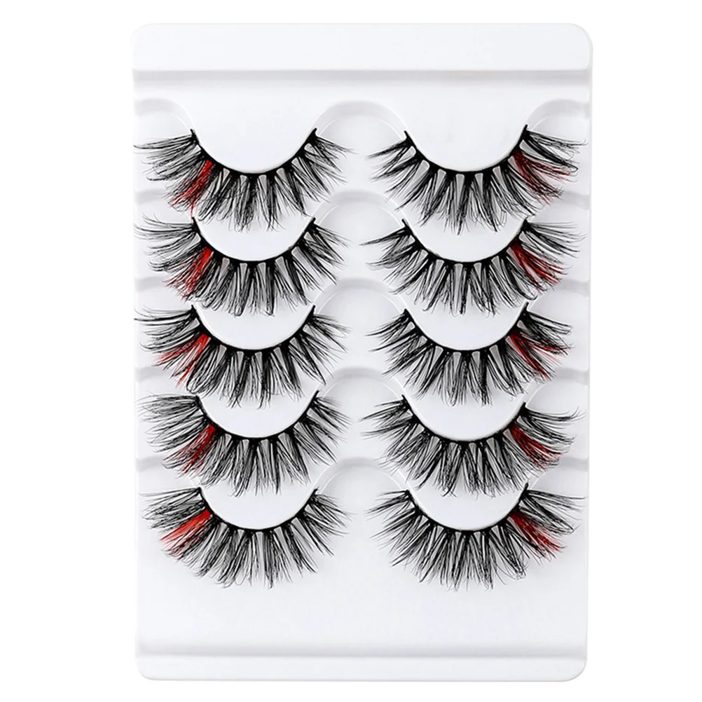 5 Pairs Fake Eyelashes Artificial Makeup European and American False Party Imitation Simulation