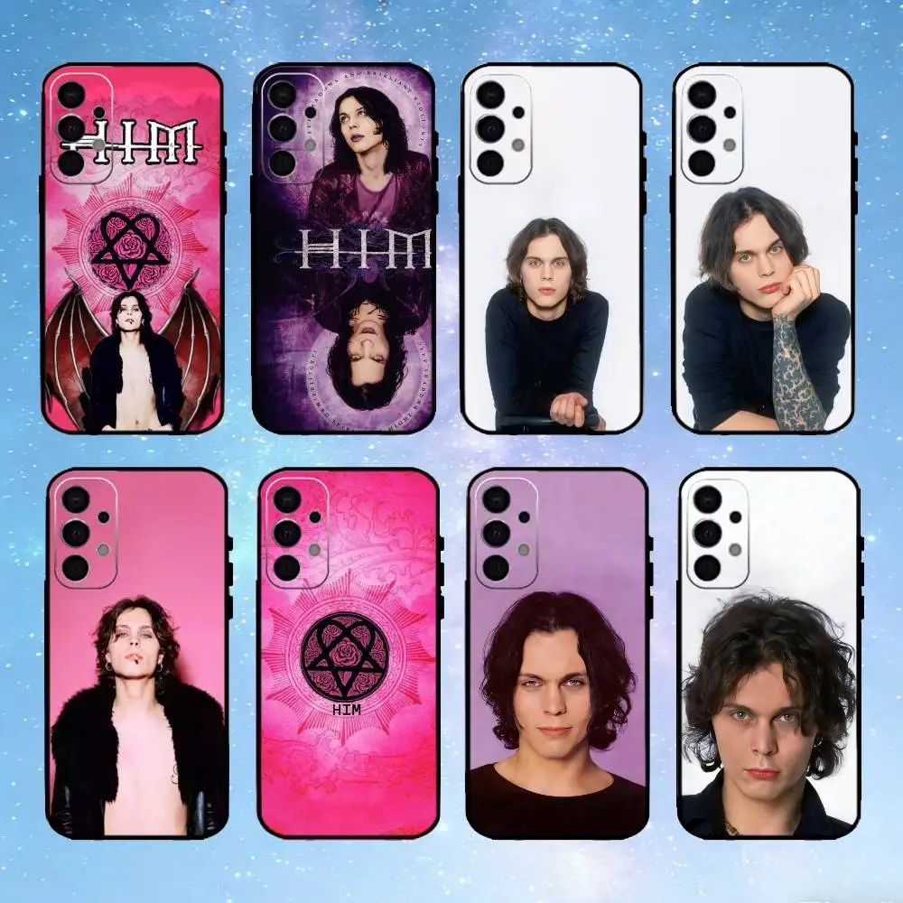 

HIHIM R-Razorblade R-Romance Phone Case For Samsung S25,24,23,22,30,21,10,9,Ultra,Plus,FE 5G Black Soft Case