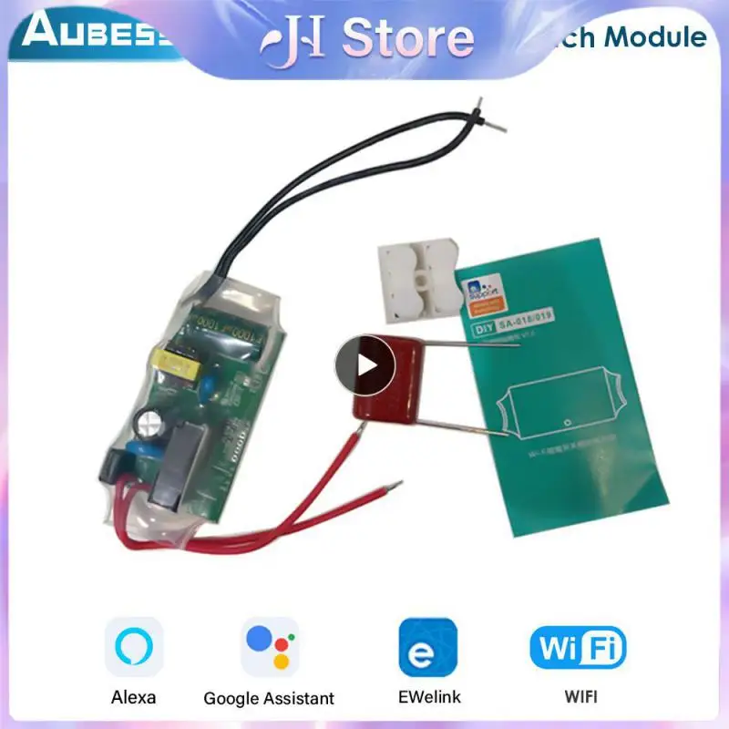 Mini Switch Module Wifi Single Fire Switch Module 180-240v Light Switch Module Alexa Home No Neutral Wire Needed