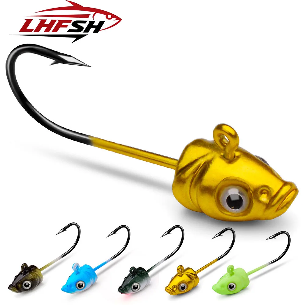 Jig Head con anzuelo para vinilo LHFSH – Para rockfish, dorada - imagen 3