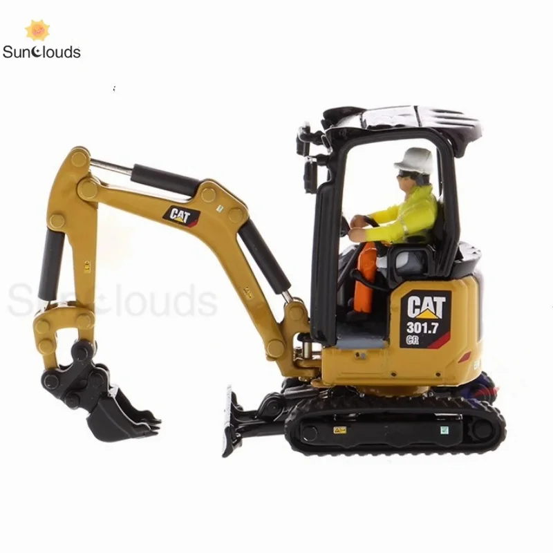 For Caterpillar Model DM 1:50 CAT301.7 CR small hydraulic excavator with tool alloy model 85597 Die Cast Model Toy Car