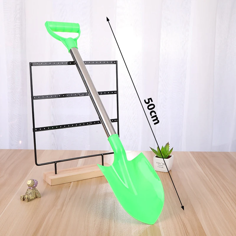 الأطفال الشاطئ مجرفة 50 سنتيمتر الفولاذ المقاوم للصدأ وأشار مجرفة لعبة الرمال الثلوج سميكة اللعب منزل الشاطئ مجرفة اللعب في الهواء الطلق الاطفال هدية