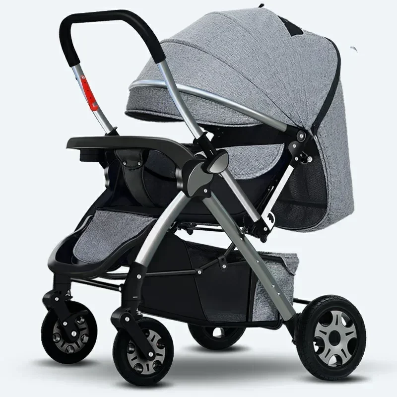 

Baby Stroller Lightweight Can Sit Lie Down Multifunctional Can Be Used for Children's Two-way Folding Strolling with One Click