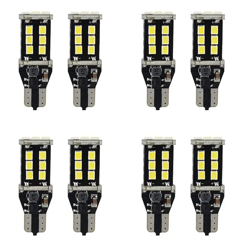 

M49K-8X Super Bright White Canbus Led Bulb For Car Backup Reverse Light 912 921 T15 W16W