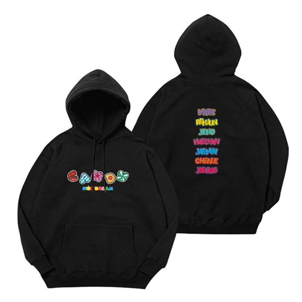 KPOP coreano trend stars stesso stile Y2K felpa con cappuccio NCT DREAM Candy donna Harajuku felpe con cappuccio Unisex autunno inverno Pullover