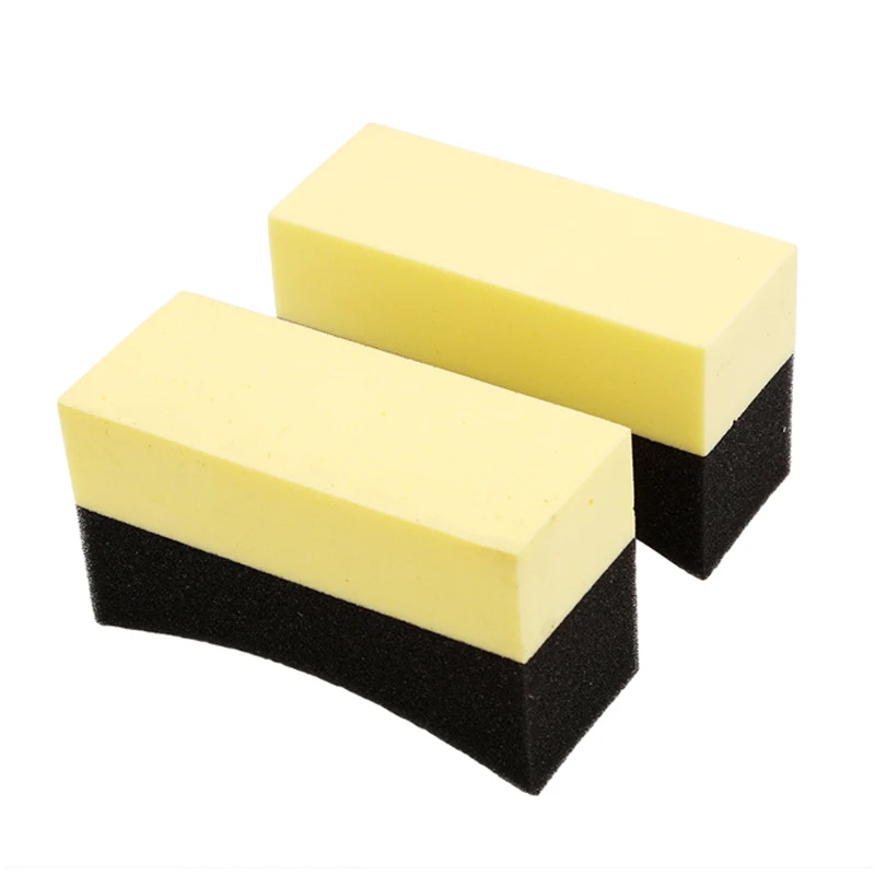 2pcs Auto U-Shape Band Wax Polishing Compound Sponge Edge Sponge Band Brush Car Sponge