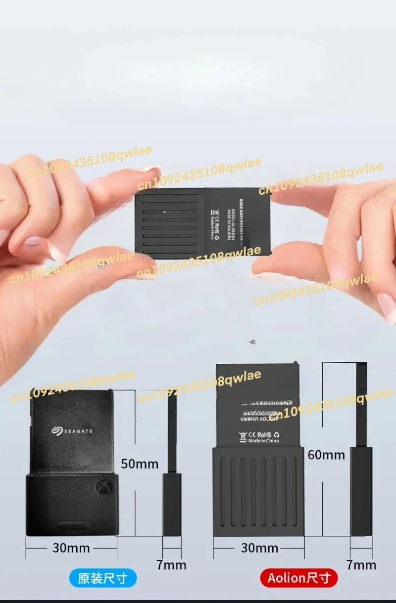 مناسبة لبطاقة توسيع التخزين الخاصة Xbox Series X/S سعة 1 تيرا بايت / 2 تيرا بايت وبطاقة توسيع محرك الحالة الصلبة للقرص الصلب