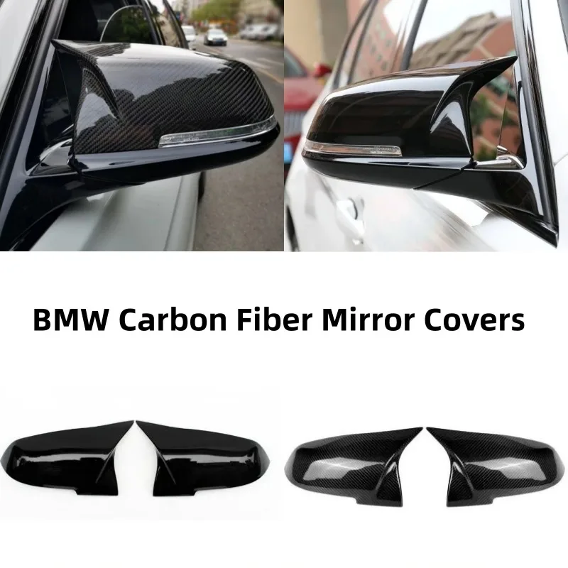 

BMW Carbon Fiber Mirror Covers for 1 2 3 4 Series F20 F30 F31 F32 F36 2012-UP 320i 328i 330d 335i Genuine Tuning Car Accessories