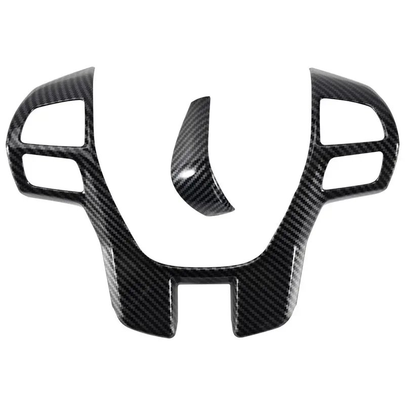 Professional For Ford Ranger Everest Endeavor 2015+ Carbon Fiber Steering Wheel & Gear Shift Cover Trim Frame Decorator Accessor
