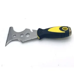1pc 15 In 1 Multi Use Putty Knife Stainless Steel Paint Scraper Removal Construction Tool For Wallpaper Can Opener Home DIY