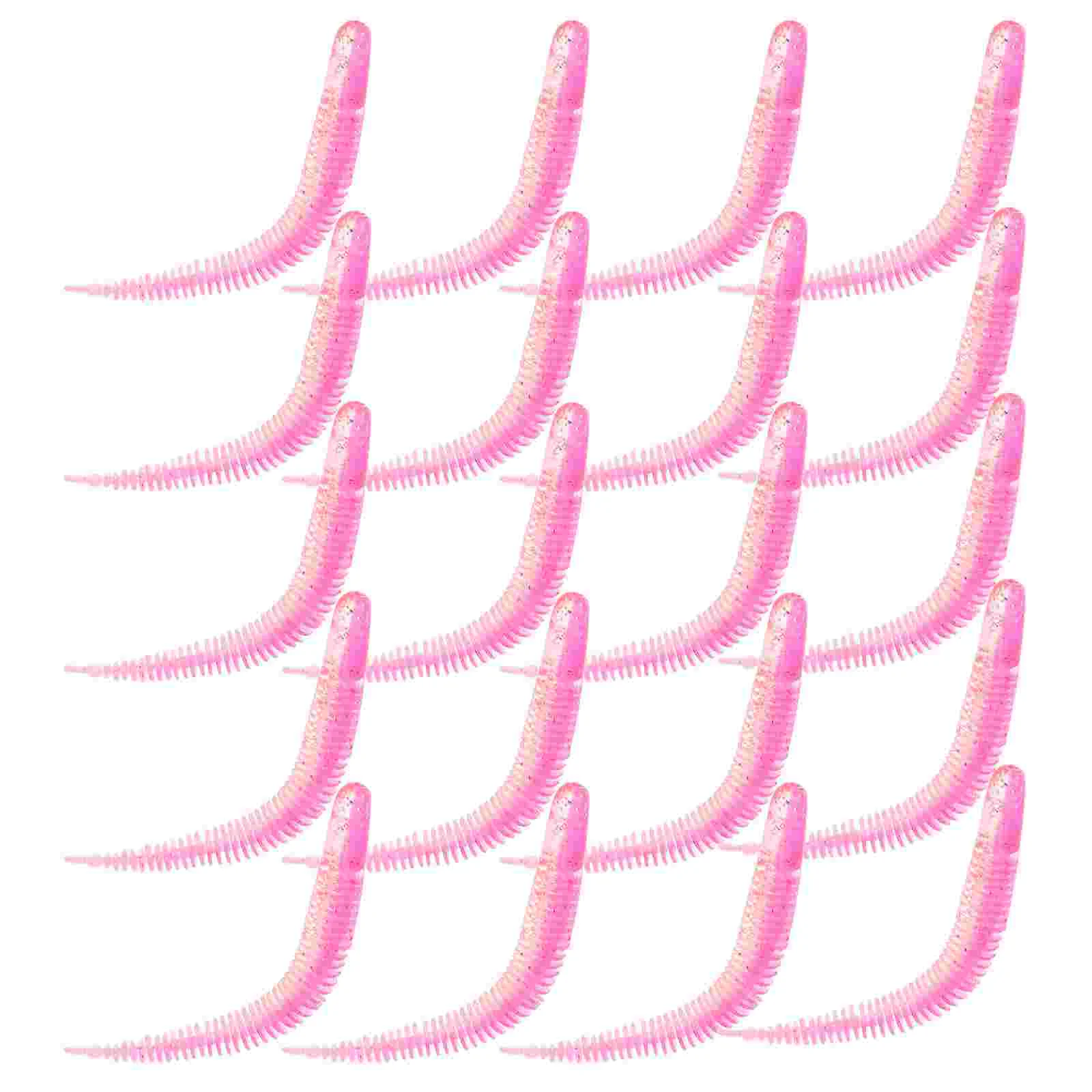 30 Pcs Lure Soft Bait Bass Fishing Worms Freshwater Fishbait Kit Fake Pvc Lifelike Frogs for