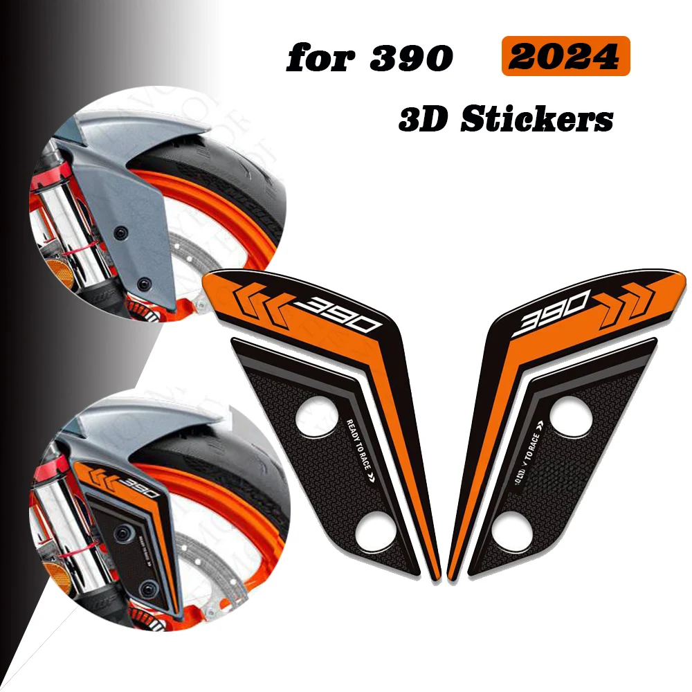 

For 390 Duk 2024 Motorcycle Tank Pad Side Grips Gas Fuel Oil Knee Protector Stickers Decals