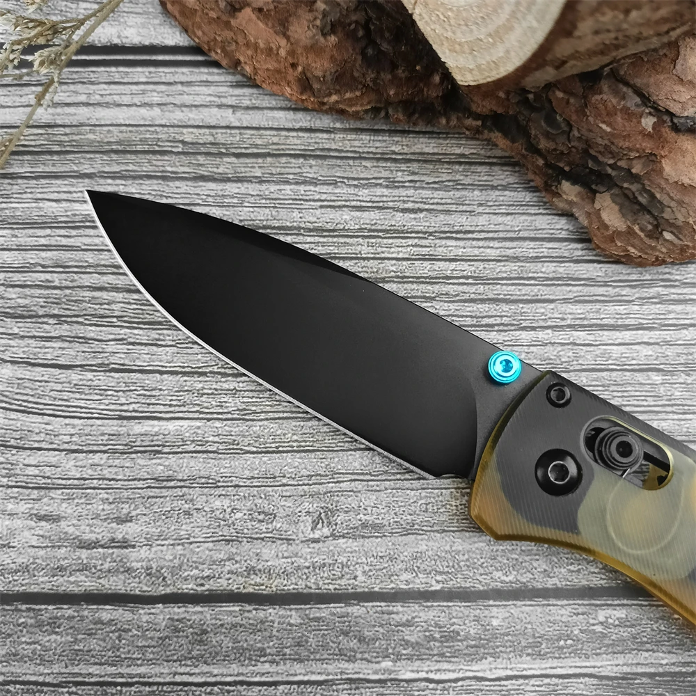 BM535D2 Blade Fishing Fruit Knife PEI Handle Cutting Survival Outdoor Camping EDC Tool Knife Pocket