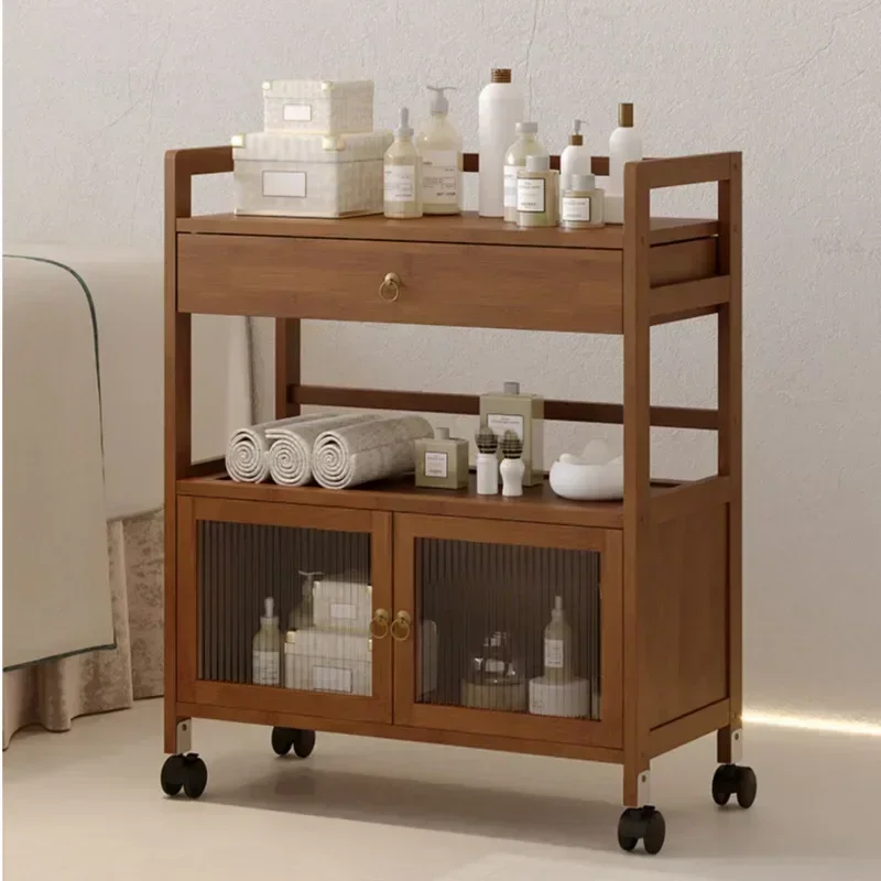 

Spa Auxiliary Cart Hairdressing Furniture Beauty Salon Rolling Aesthetic Reception Dressing Tray Cleaning Hotel Professional