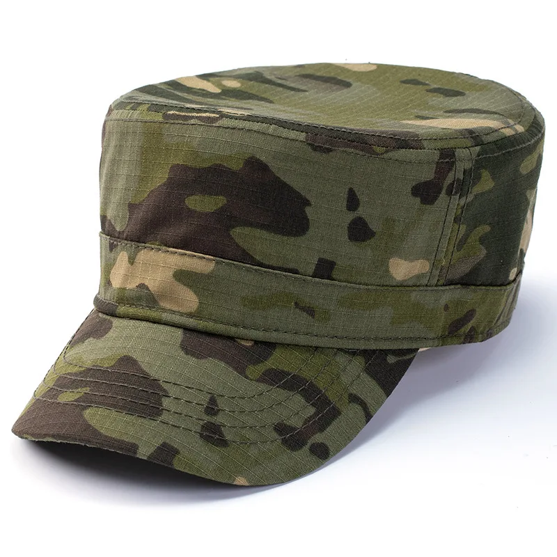 

Уличная парусиновая хлопковая камуфляжная военная кепка, мужская водонепроницаемая кадетская армейская кепка, винтажный плоский цилиндр