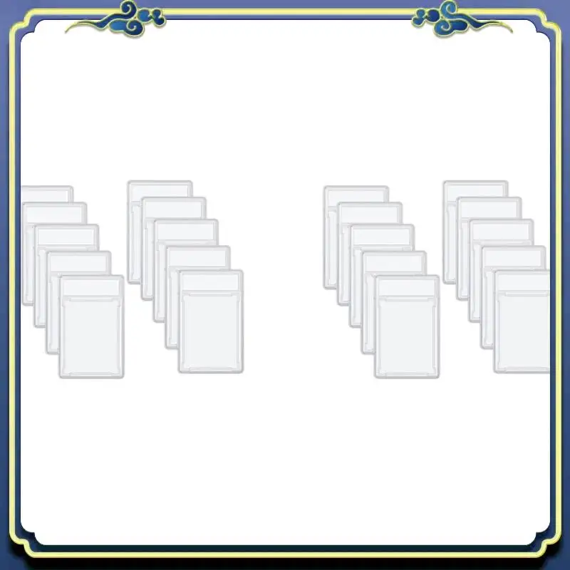 

Portable 20 Pcs Trading Cards Protector Case Acrylic Clear Graded Card Holders With Label Position Hard Card Sleeves
