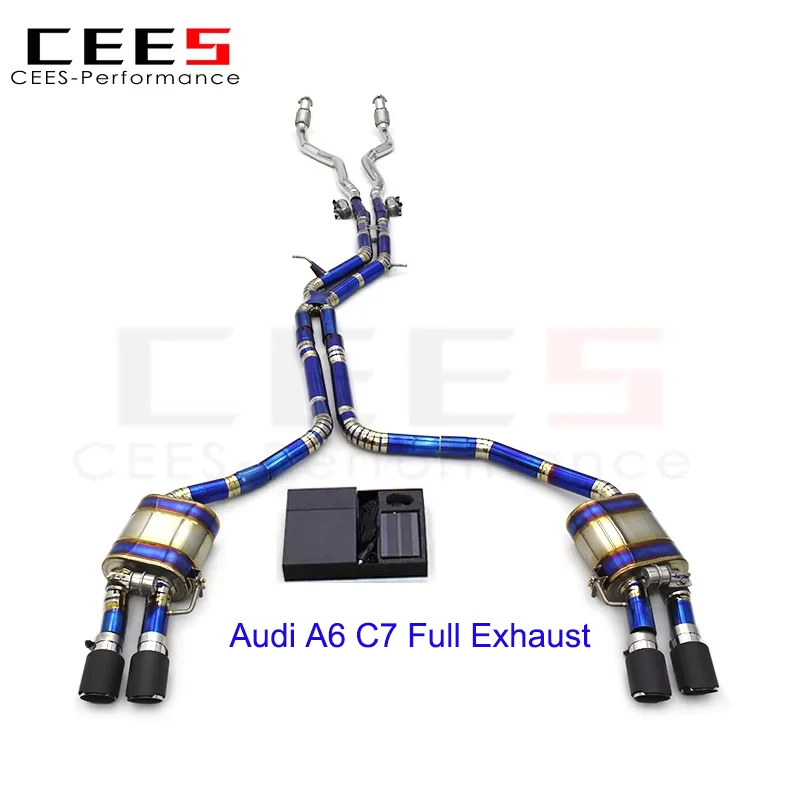 

CEES Performance Valvetronic Catback Exhaust System with Muffler for Audi A6 C7 3.0T (2012-2018)