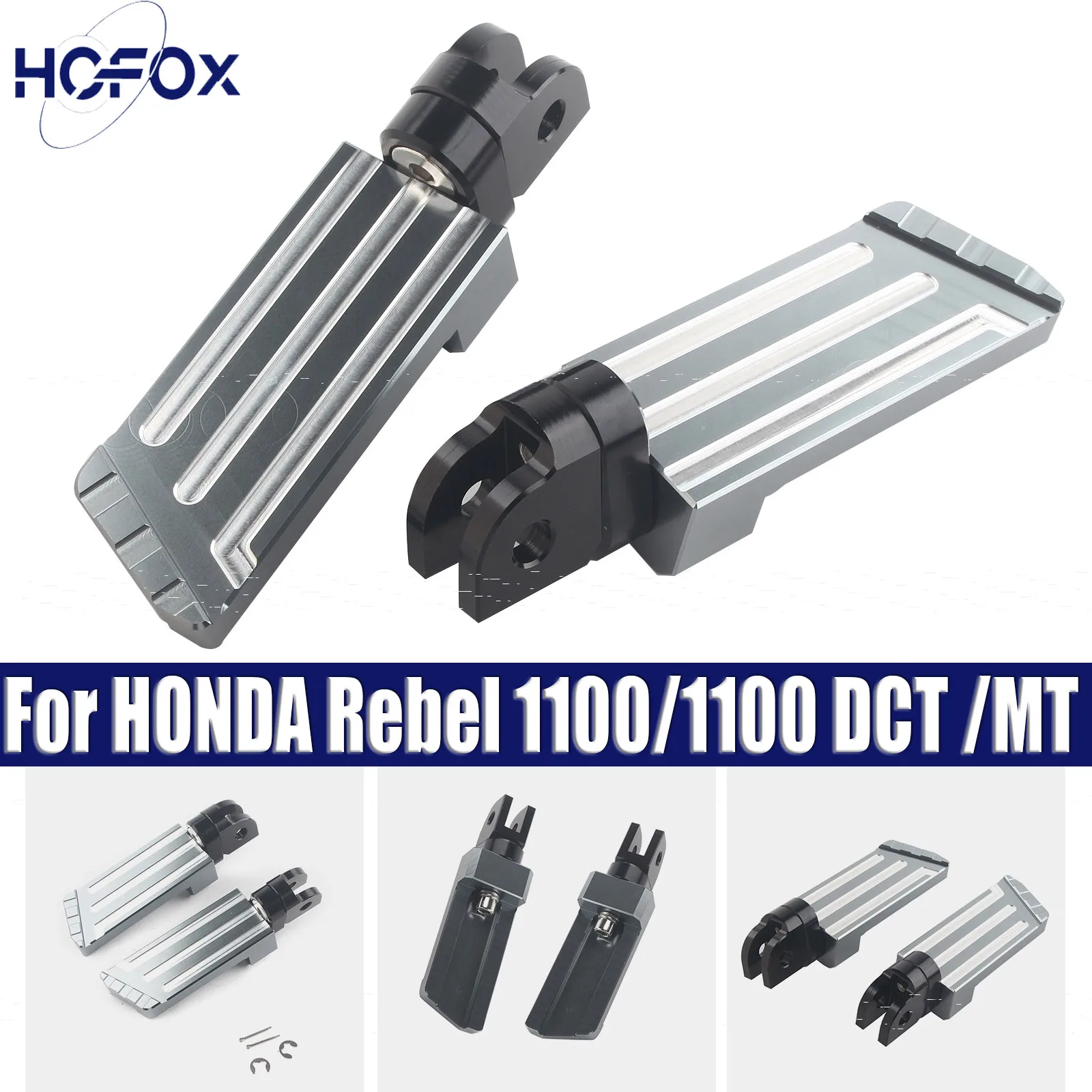 

Front Footrests Foot Peg for HONDA Rebel 1100/ CMX 1100/CM1100/DCT