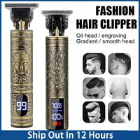 T9 Vintage Men's Electric Hair Clipper For Professional Barber Shaver Beard Trimmer Portable Body Hair Cutting Machine For Men