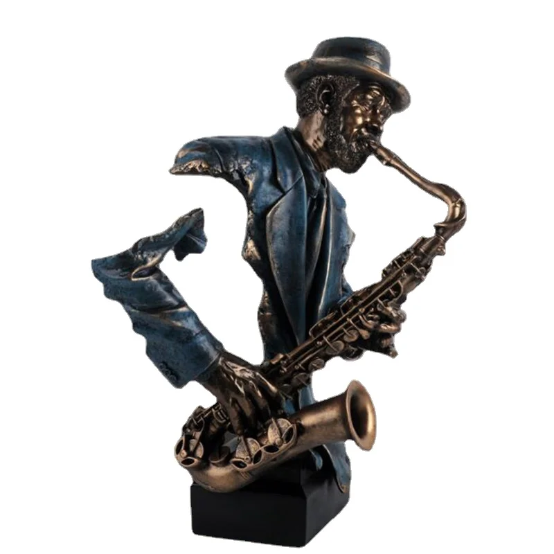 

American Retro Music Ornaments Large Decorative Figures Living Room Bar Creative Nordic Statue Home Decoration Accessories Gift