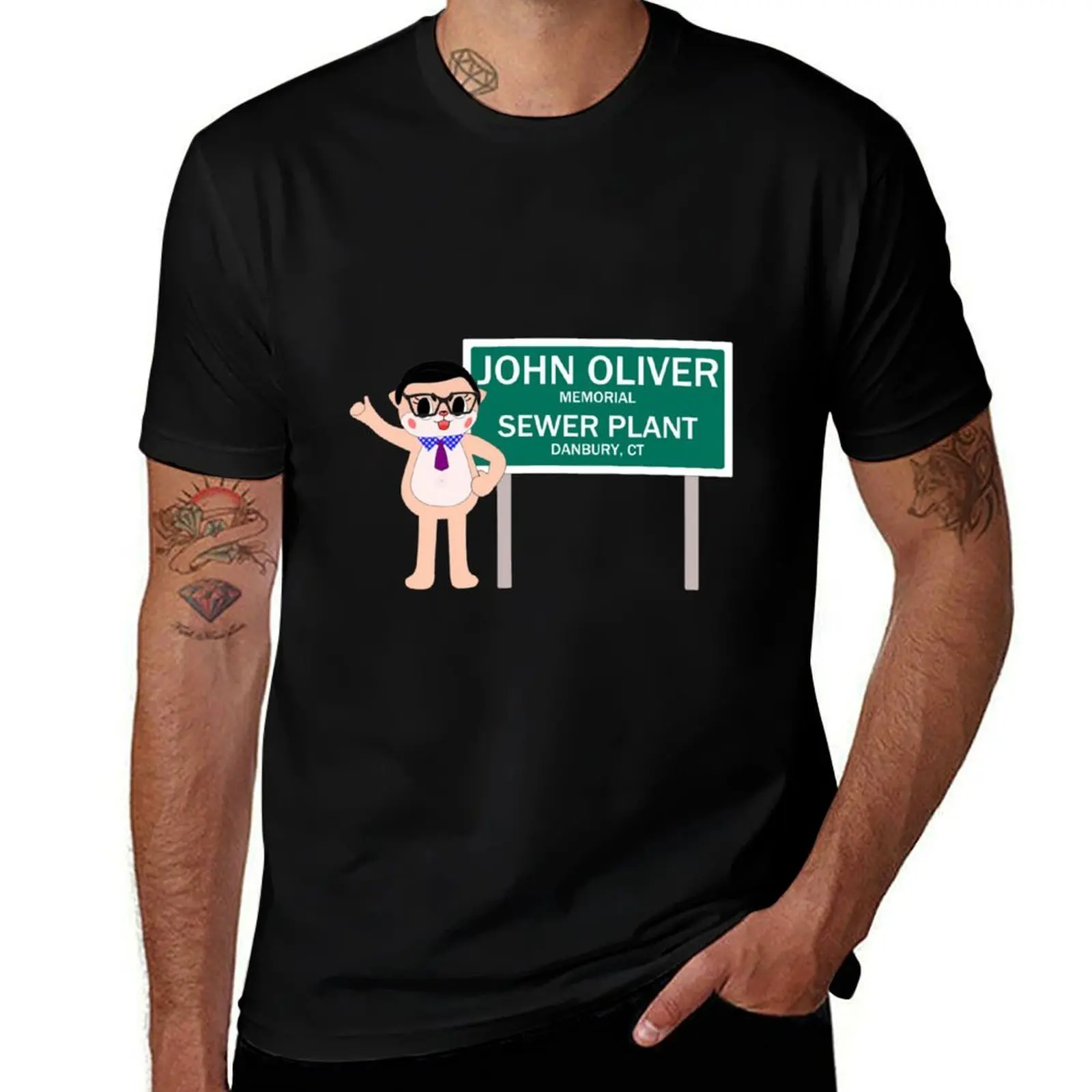 Chiijohn Danbury Sewer Plant T-Shirt Plus Size Comfort Fit Tee T-Shirt