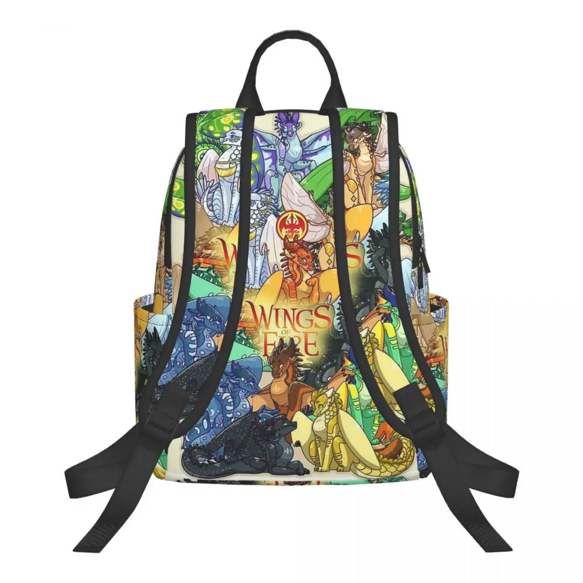 Wing Of Fire All Dragon Student Backpack School Bag Hiking Travel Daypack for Boys Girls Bookbag Shoulder Bags