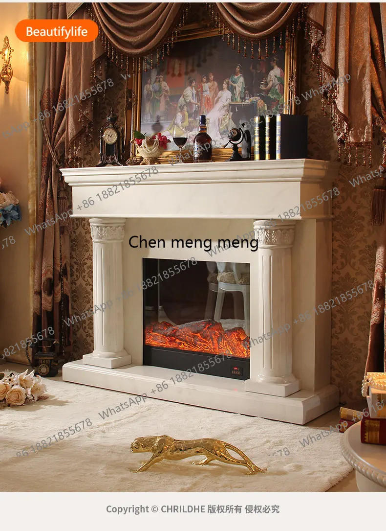 

Электрический камин-имитация A50 в стиле французского ретро, декоративный шкаф с имитацией американского антикварного мрамора