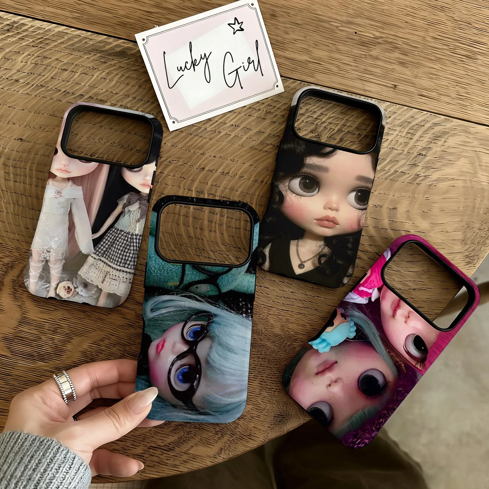 Cartoon Blythes Doll Phone Case for Samsung Galaxy S20 S22 S23 S24 S25 S26 FE Plus Ultra Edge 4G 5G Luxury Double-layer