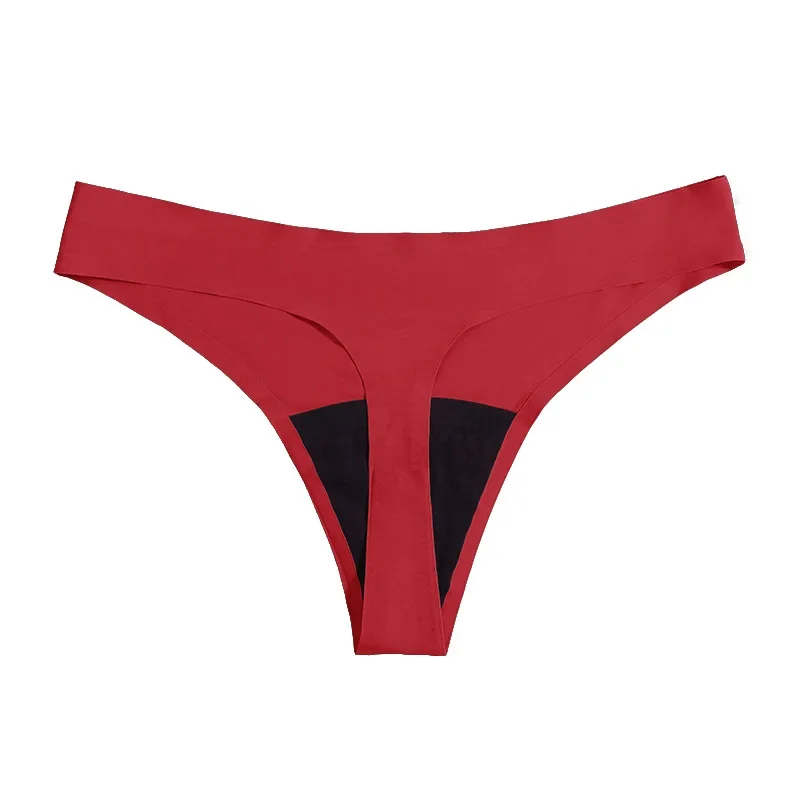 Traceless One Piece Women\'s Low Waist T-shaped Physiological Pants Four Layer Sanitary Scarf Free Pants Menstrual Pants