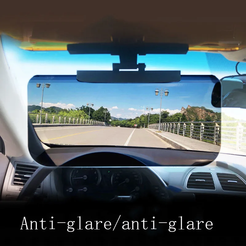 Car Sun Visor Universal Rotatable Adjustable Anti-Dazzle Anti-UV Polarized Sunshade Plate Clear Vision Anti-Glare Accessories