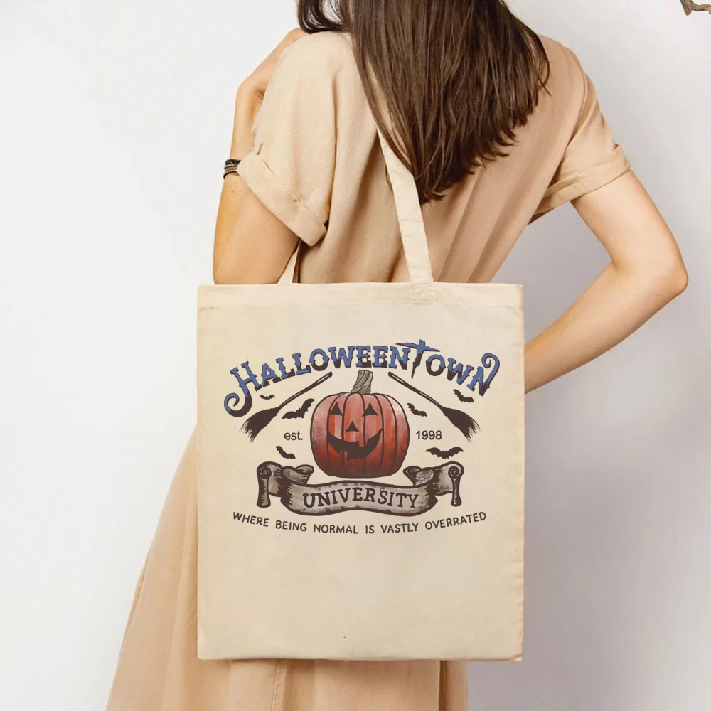 Halloweentown University Est 1998 Tote Bags Halloweentown 1998 Ladie's  Shopping HandBags HalloweenTown Bags Halloween Tote Bags