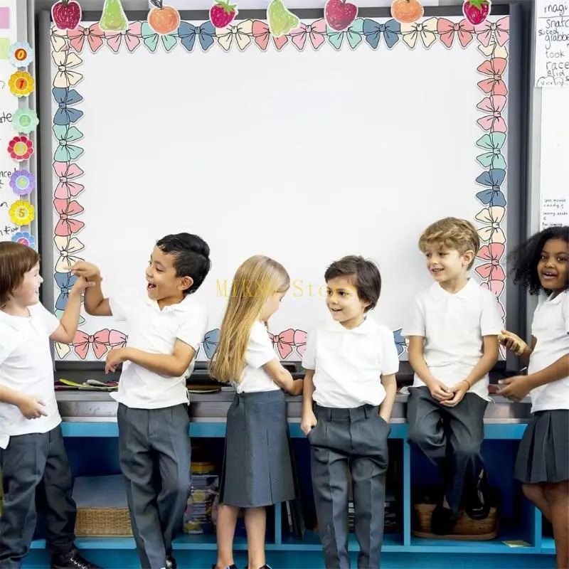 10M أقواس ملونة حدود حدود BOWKNOT BULLETIN BOLDRORS من أجل أفضل بيع لوحات البيضاء