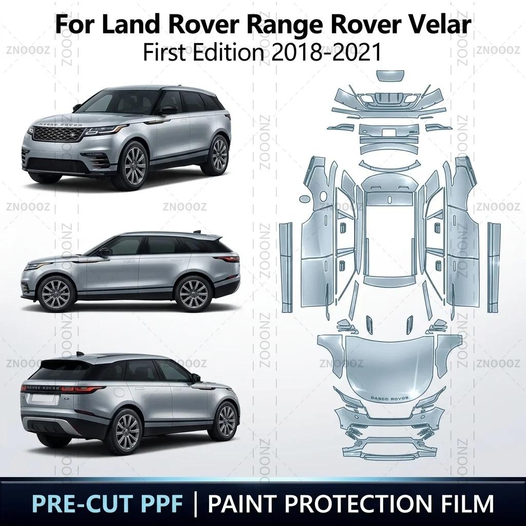For Land Rover Range Rover Velar First Edition 2018-2021 8.5Mil Precut PPF Paint Full Vehicle Glossy Clear Matte Black