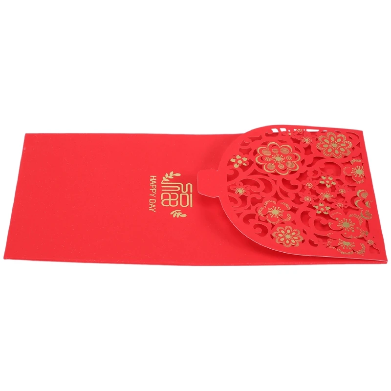 Chinese New Year Red Envelopes Lucky Money Envelopes Spring Festival Red Packet For New Year Wedding (7X3.4 Inch)
